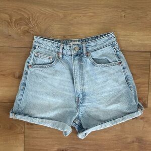 Zara High Waisted Denim Shorts